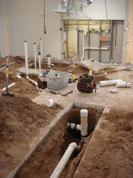 Relocate underground piping